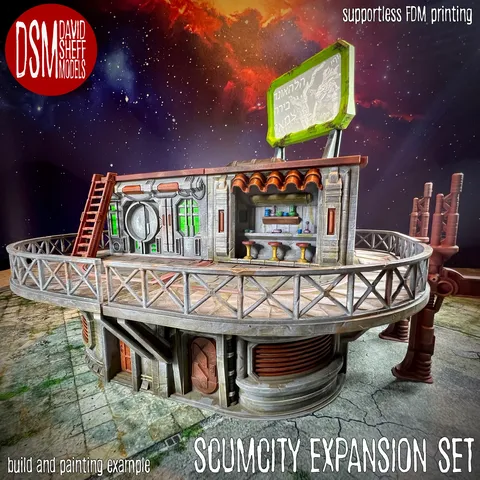 ScumCity Terrain Expansion Set - Blender 3d models