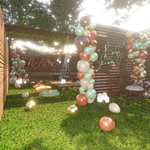 Baby Shower Zoo - Blender scenes