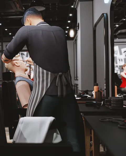 Barber Shop & Tattoo Studio - Blender scenes