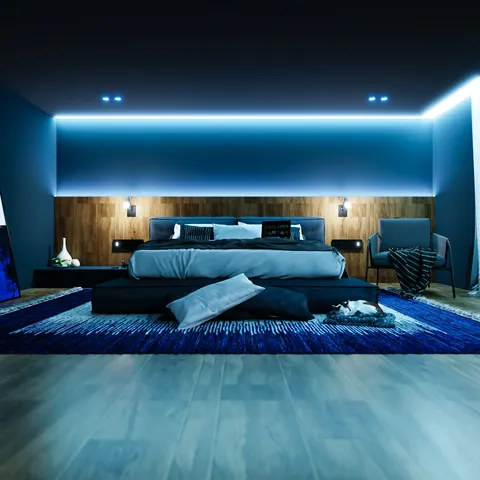Blue Bedroom - Blender scenes