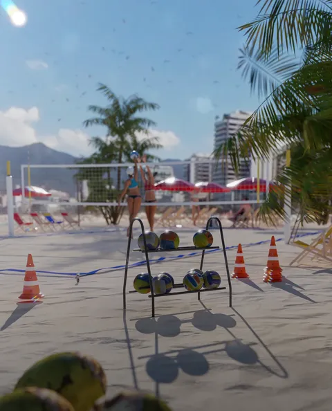 Copacabana Beach - Blender scenes