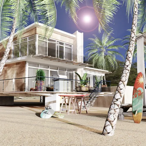 House Beach - Blender scenes