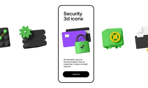 Security 3D Icons - Blender 3d models