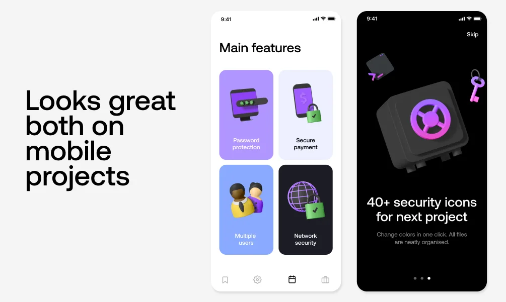 Security 3D Icons screenshot 6