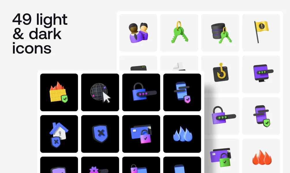 Security 3D Icons screenshot 8