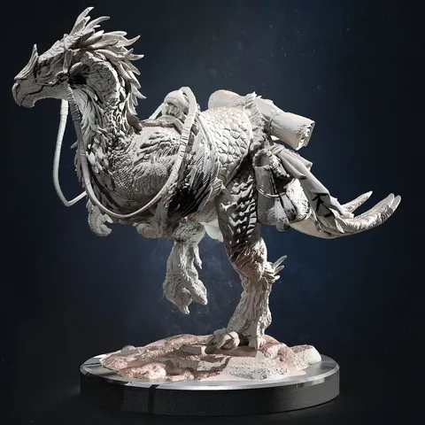 Seikret Saddle - Blender 3d models