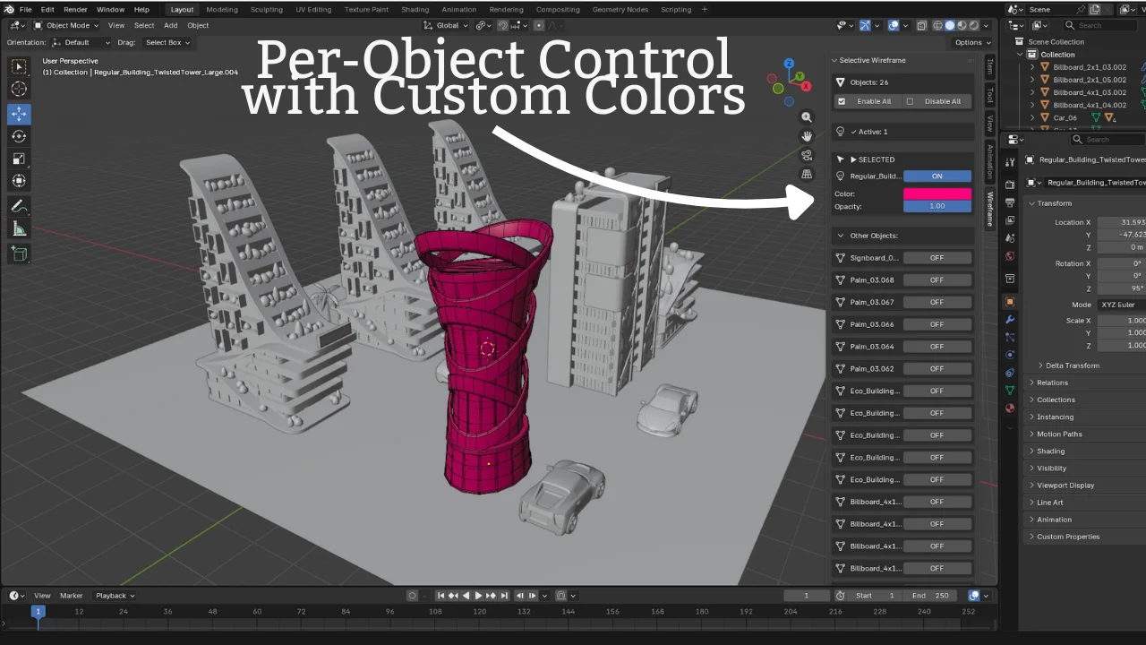 Selective Wireframe screenshot 2