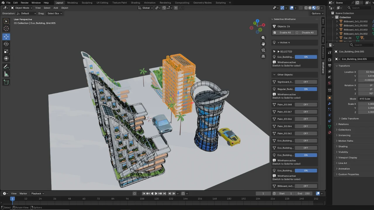 Selective Wireframe screenshot 4