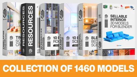 Sellable Interior Models - Blender 3d models