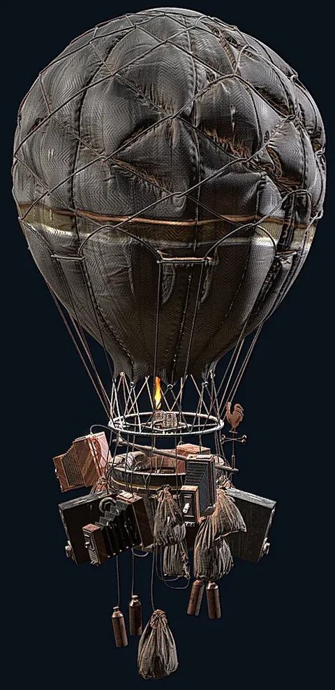 Sentinel War Balloon - Blender 3d models