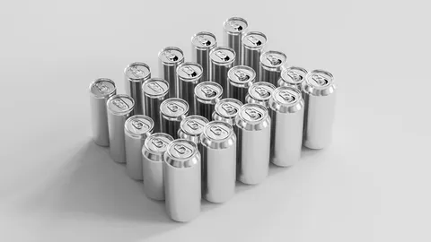Aluminum Beverage Cans - Blender 3d models