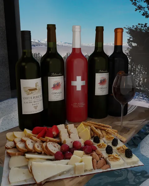Set of Swiss Wines - Blender 3d models