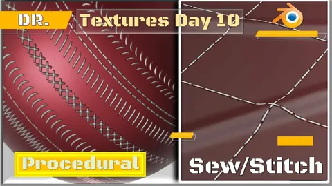 Procedural Stitches - Blender shaders