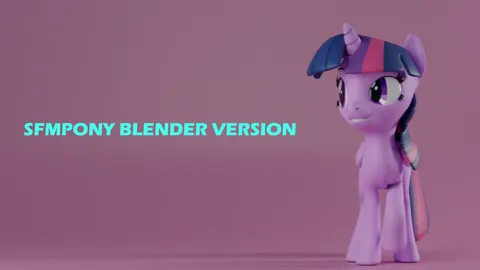 SFMPony Rig - Blender 3d models