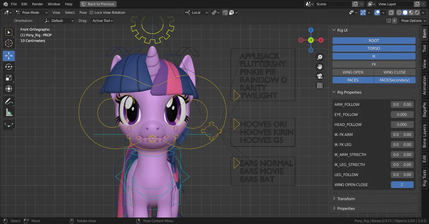 SFMPony Rig screenshot 3