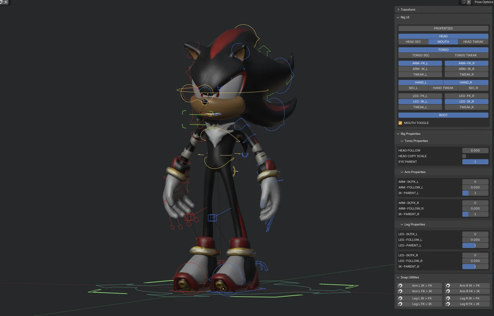 Shadow Character Rig screenshot 3