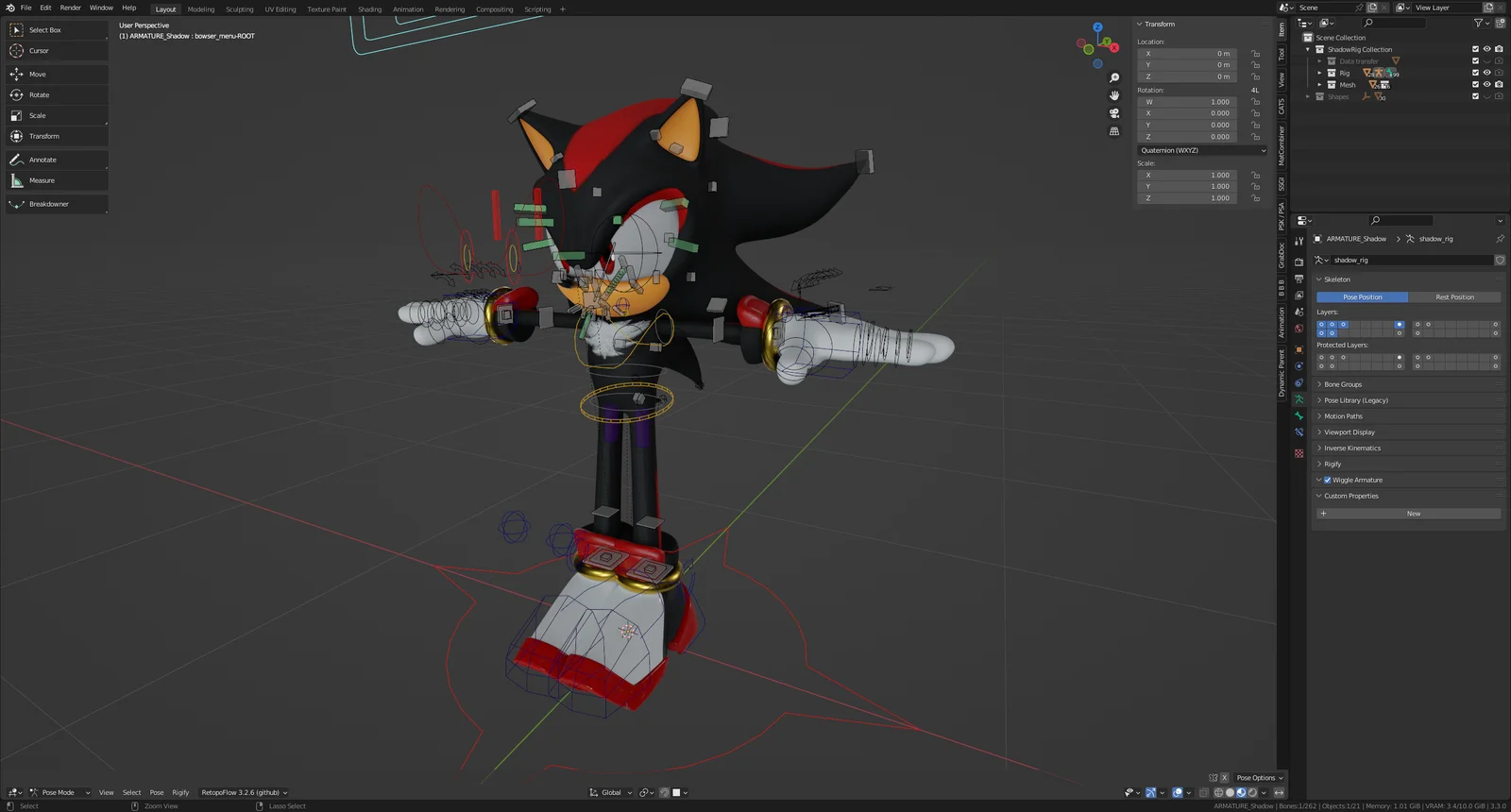 Shadow the Hedgehog Rig screenshot 6
