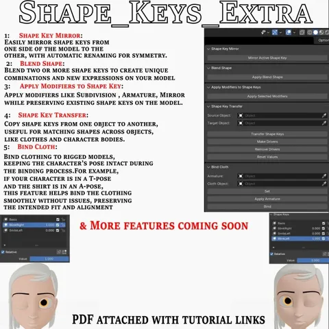 Shape Keys Extra - Blender addons