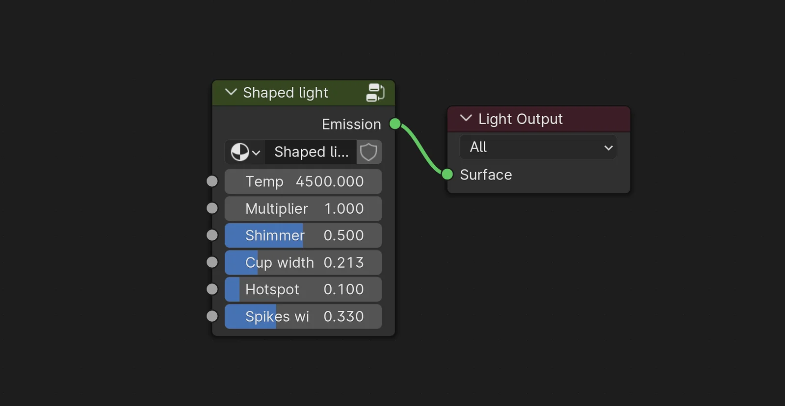Shaped Light Node screenshot 2