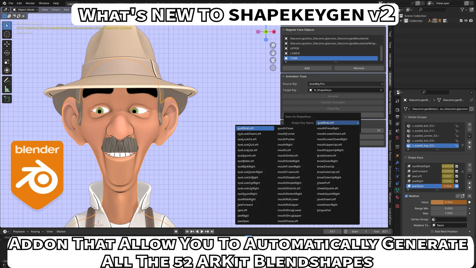 ShapeKeyGen screenshot 2