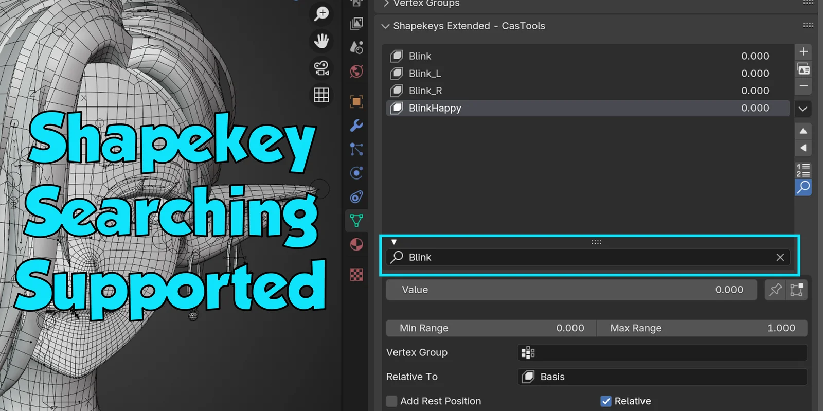 Shapekeys Extended screenshot 4