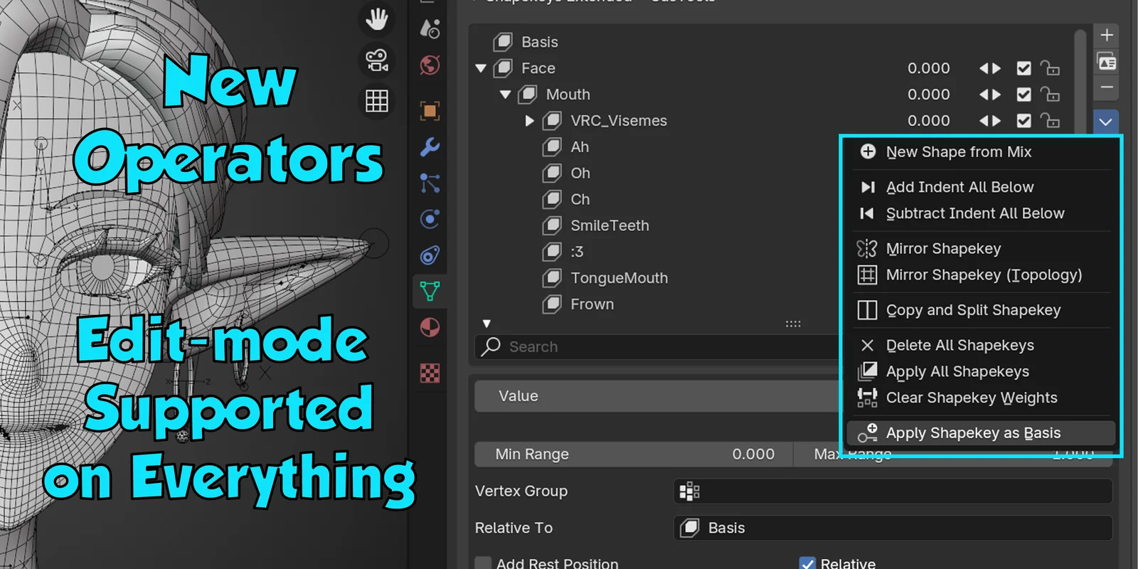 Shapekeys Extended screenshot 5