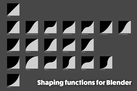Shaping and Easing Functions - Blender shaders