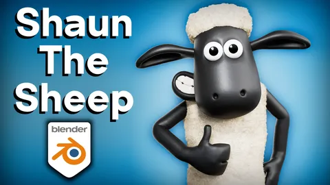Shaun the Sheep Fan Art Sculpt - Blender 3d models