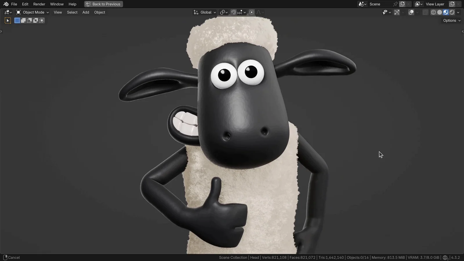 Shaun the Sheep Fan Art Sculpt screenshot 2