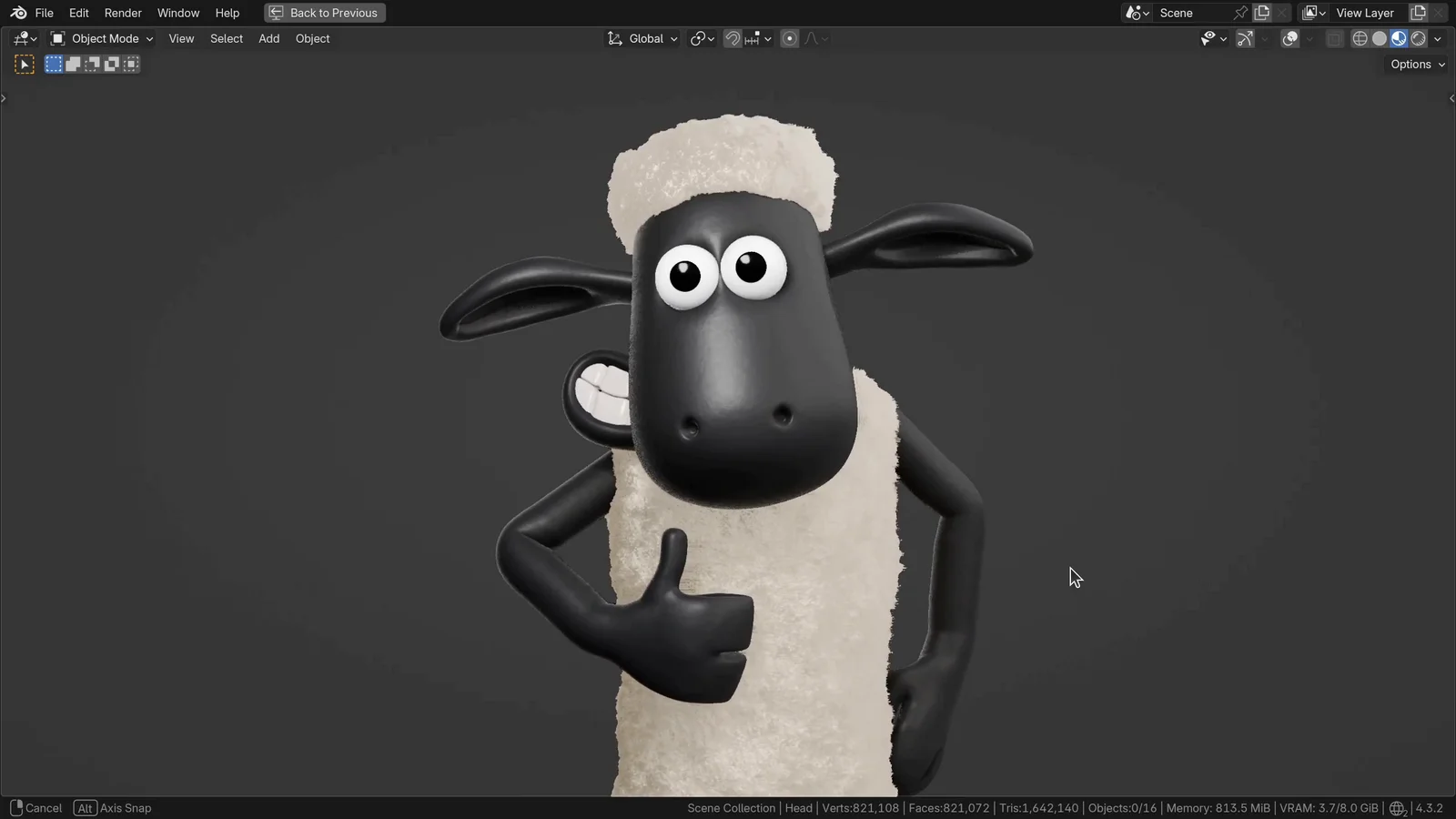 Shaun the Sheep Fan Art Sculpt screenshot 4