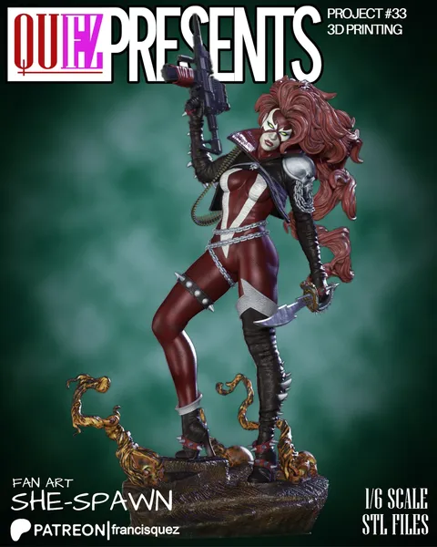 She-Spawn Exclusive Pieces - Blender 3d models