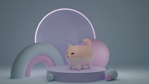 Shiba Plush - Blender 3d models