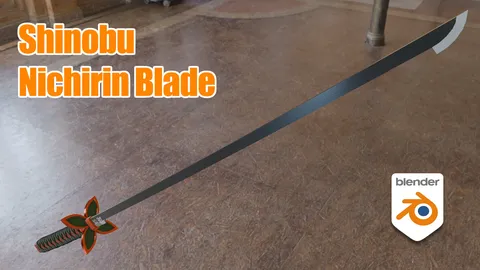 Shinobu's Nichirin Blade - Blender 3d models