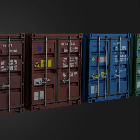 Shipping Containers - Blender 3d models