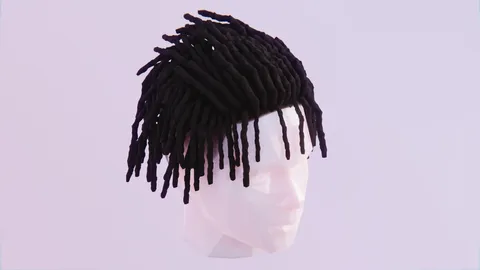 Short Dreads 2 - Blender 3d models
