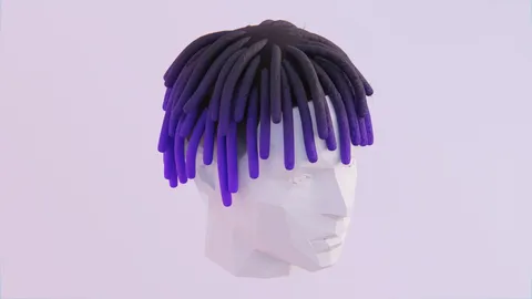 Short Dreads 3 - Blender 3d models