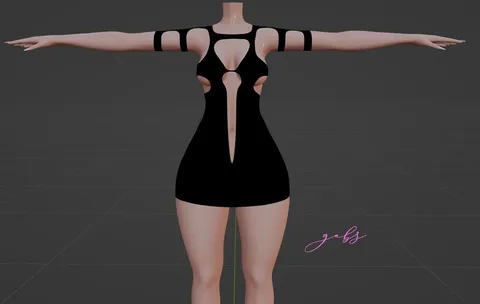 Short Dress - Blender 3d models