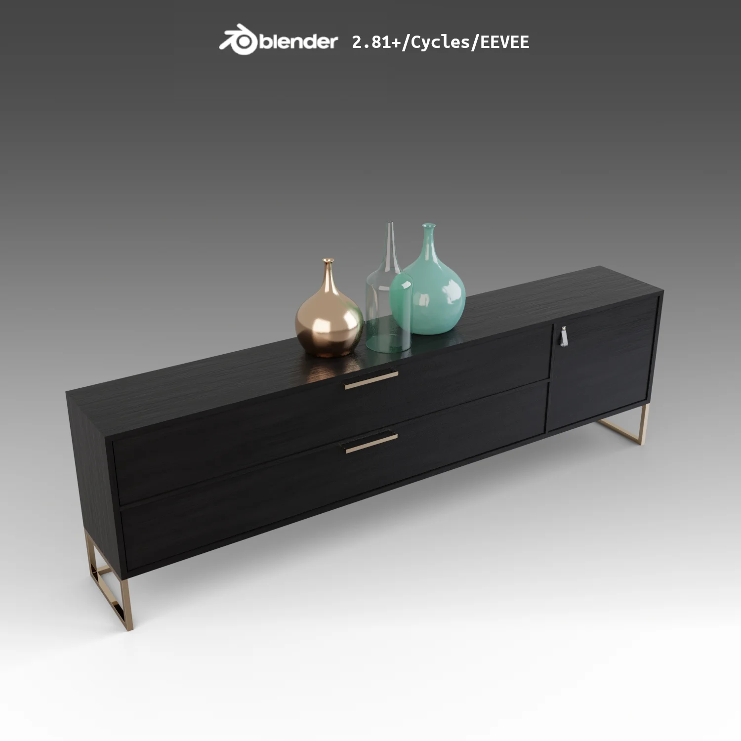 Sideboard With Vases screenshot 2