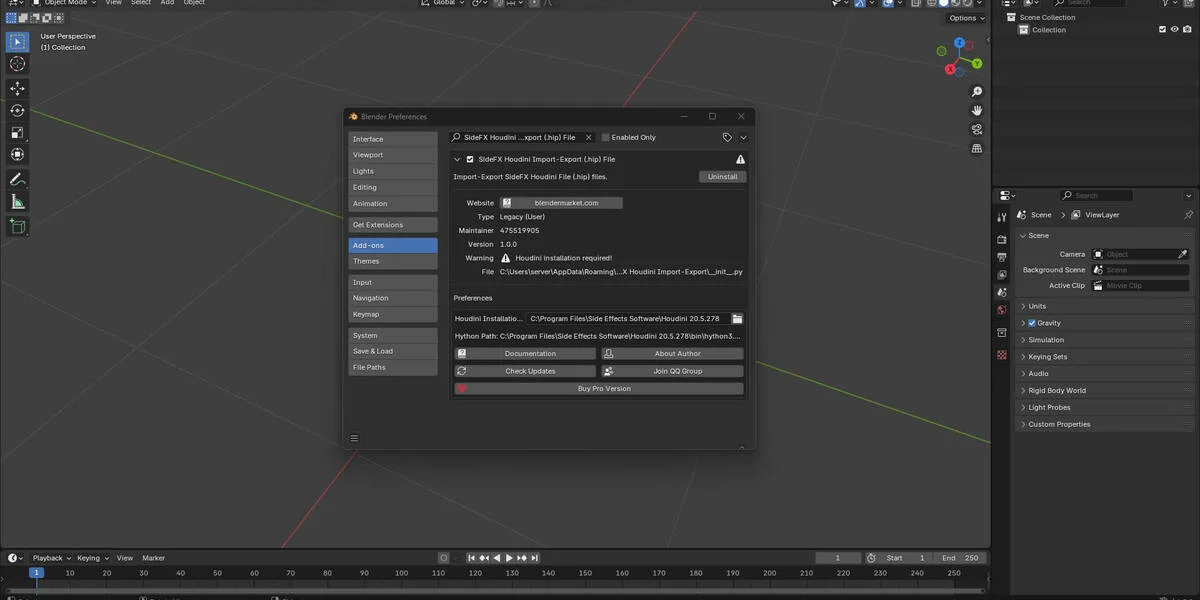 Houdini Importer screenshot 3