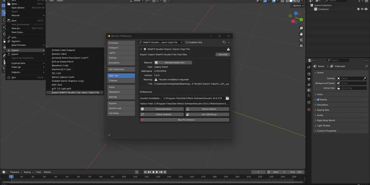 Houdini Importer screenshot 5