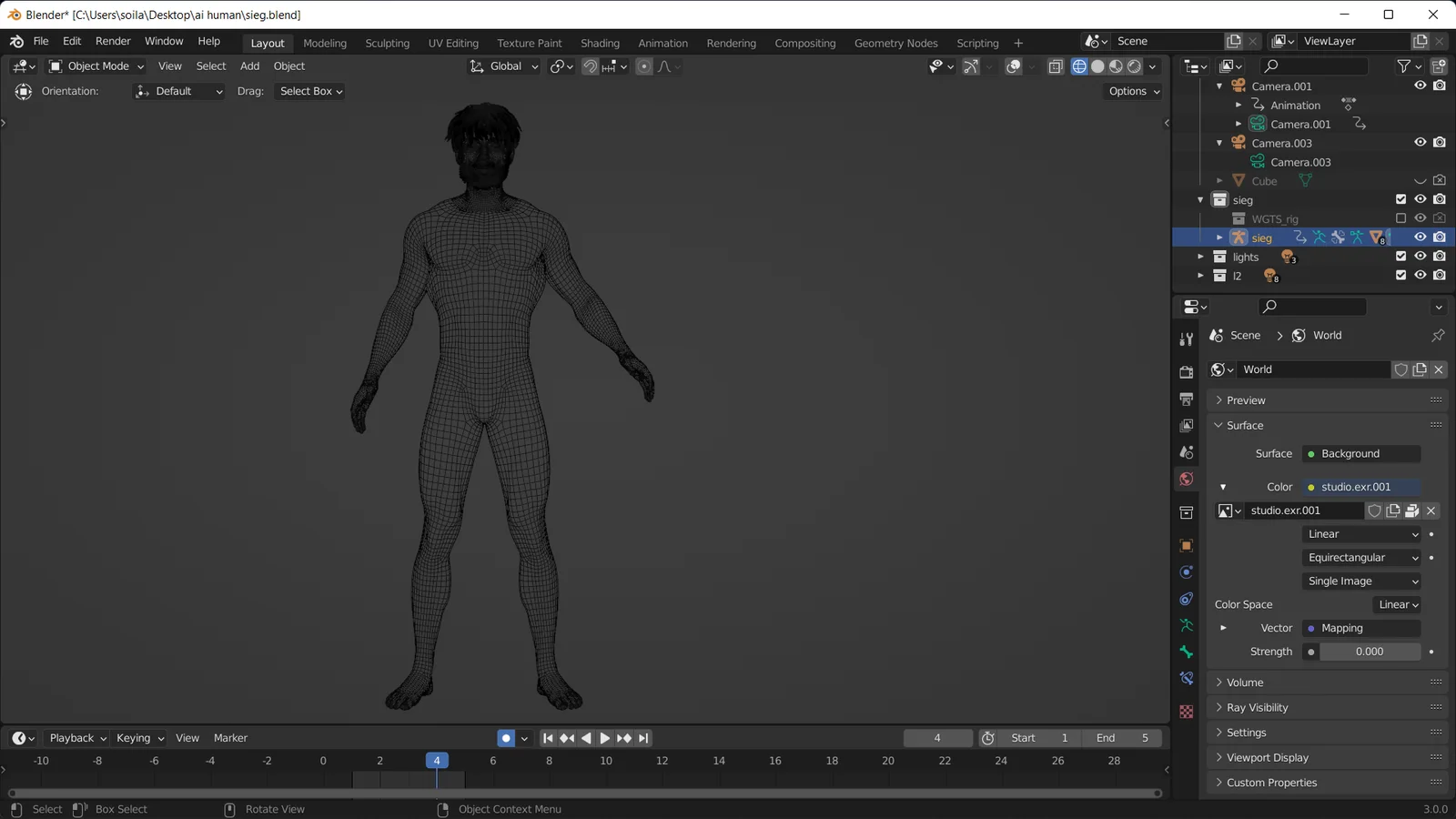 Sieg Rigged Male screenshot 3