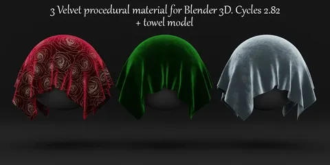 Silk Velvet Fabric Shader - Blender shaders