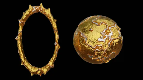 Silver Vein Gold Material - Blender shaders