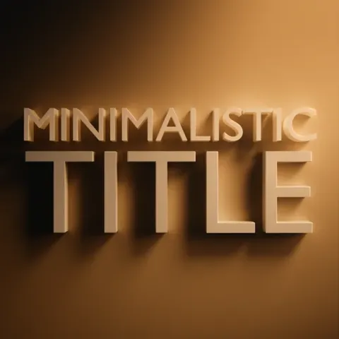 Simple 3D Title - Blender geometry nodes