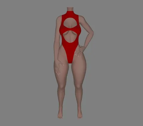 Simple Bodysuit - Blender 3d models