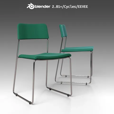 Simple Chair 2 - Blender 3d models