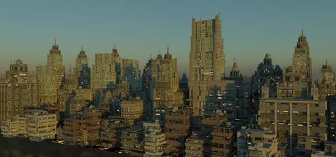 Simple City Generator - Blender geometry nodes