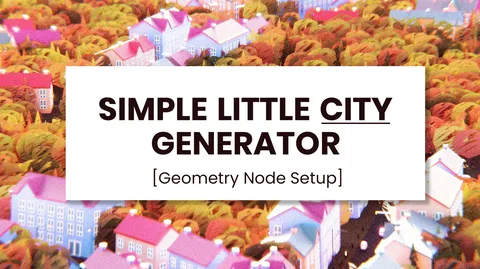 Simple Little City Generator - Blender geometry nodes
