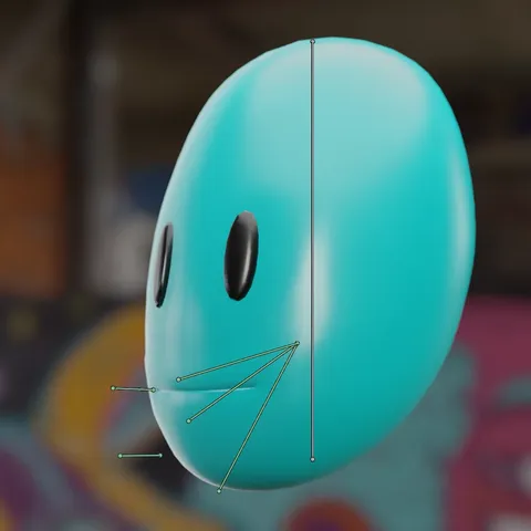 Simple Mouth Rig - Blender 3d models