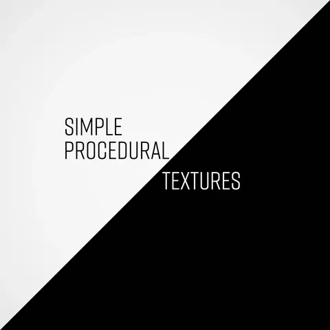 Simple Procedural Textures - Blender shaders